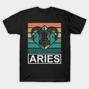 Aries Desing Zodiac  Vintage T-Shirt